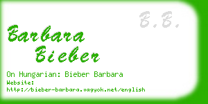 barbara bieber business card